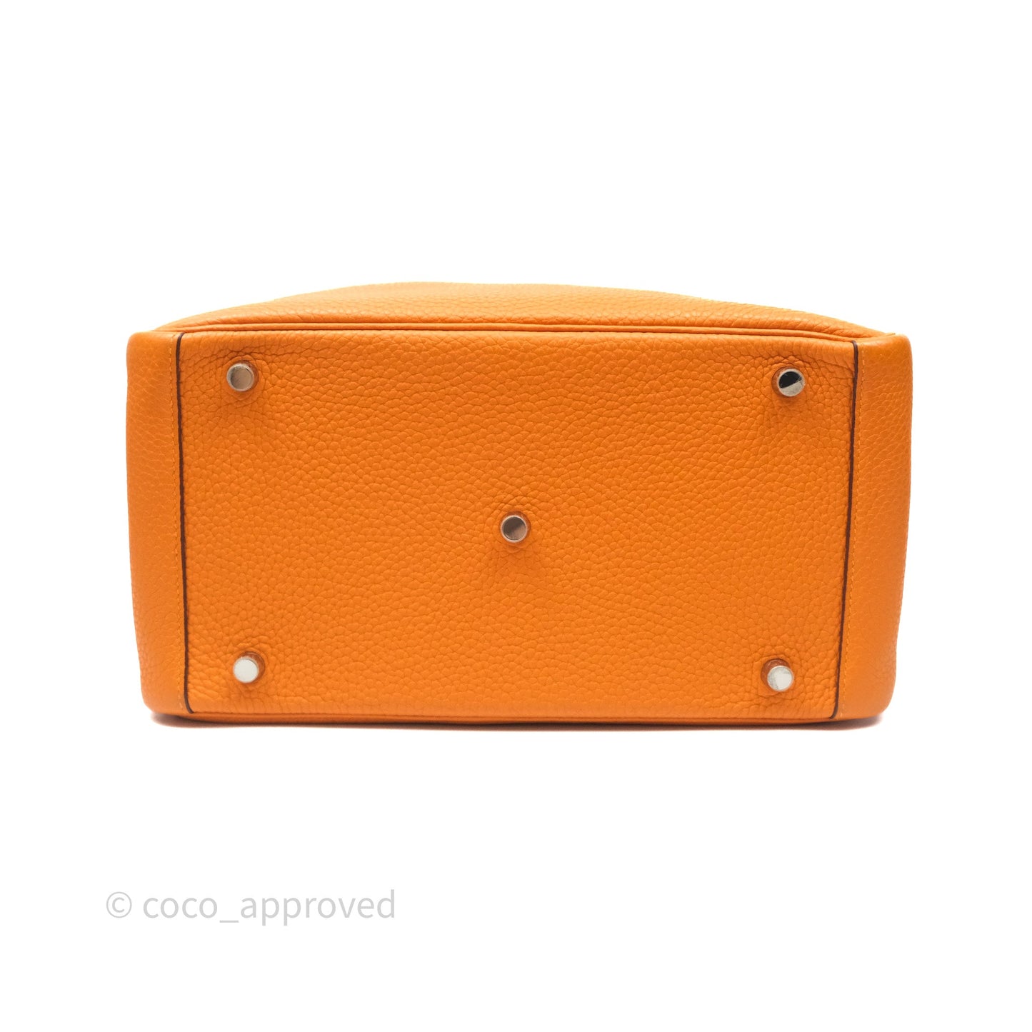Hermès Lindy 30 Abricot I9 Clemence Palladium Hardware