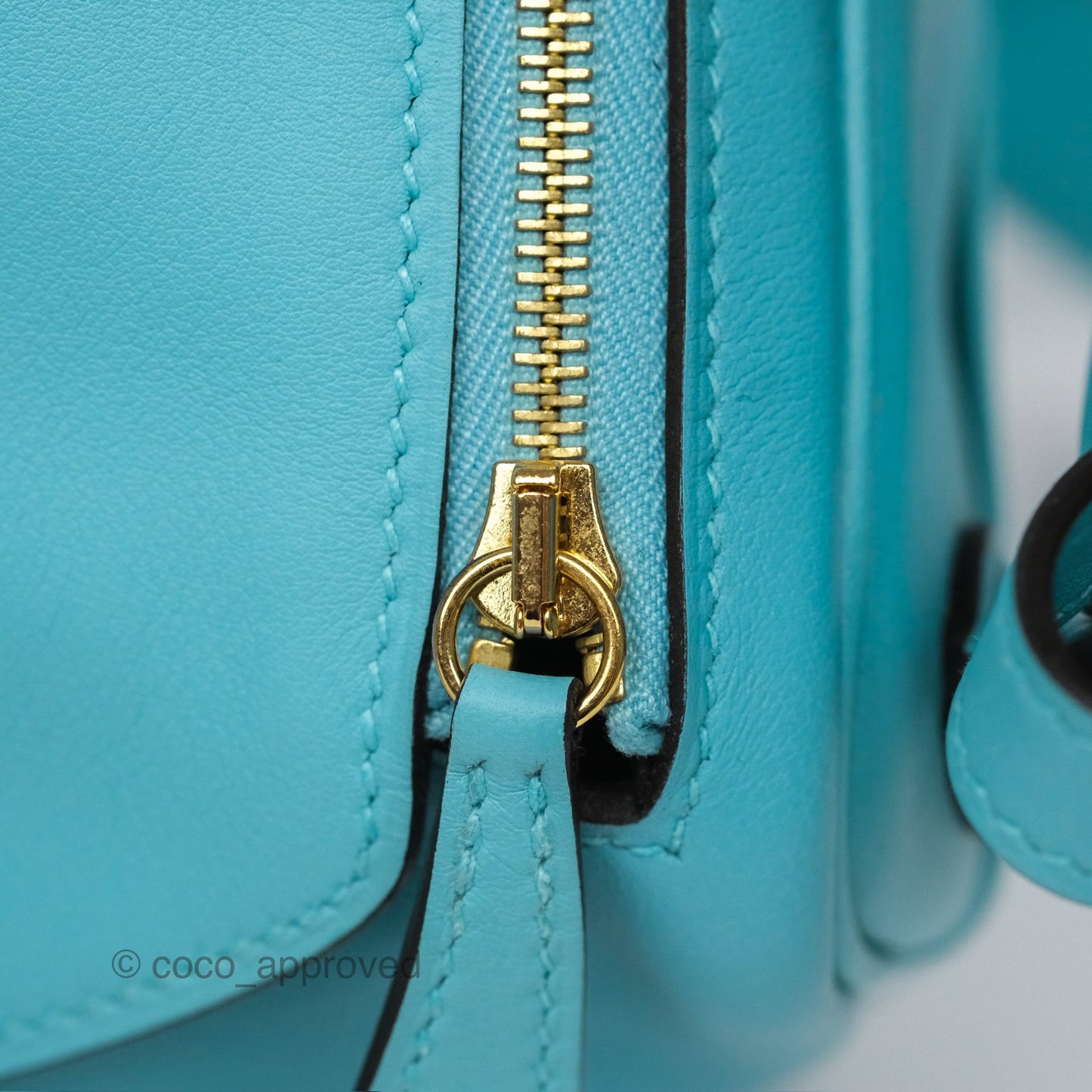 Hermès Mini Lindy 20 Bleu Atoll 3P Swift Gold Hardware