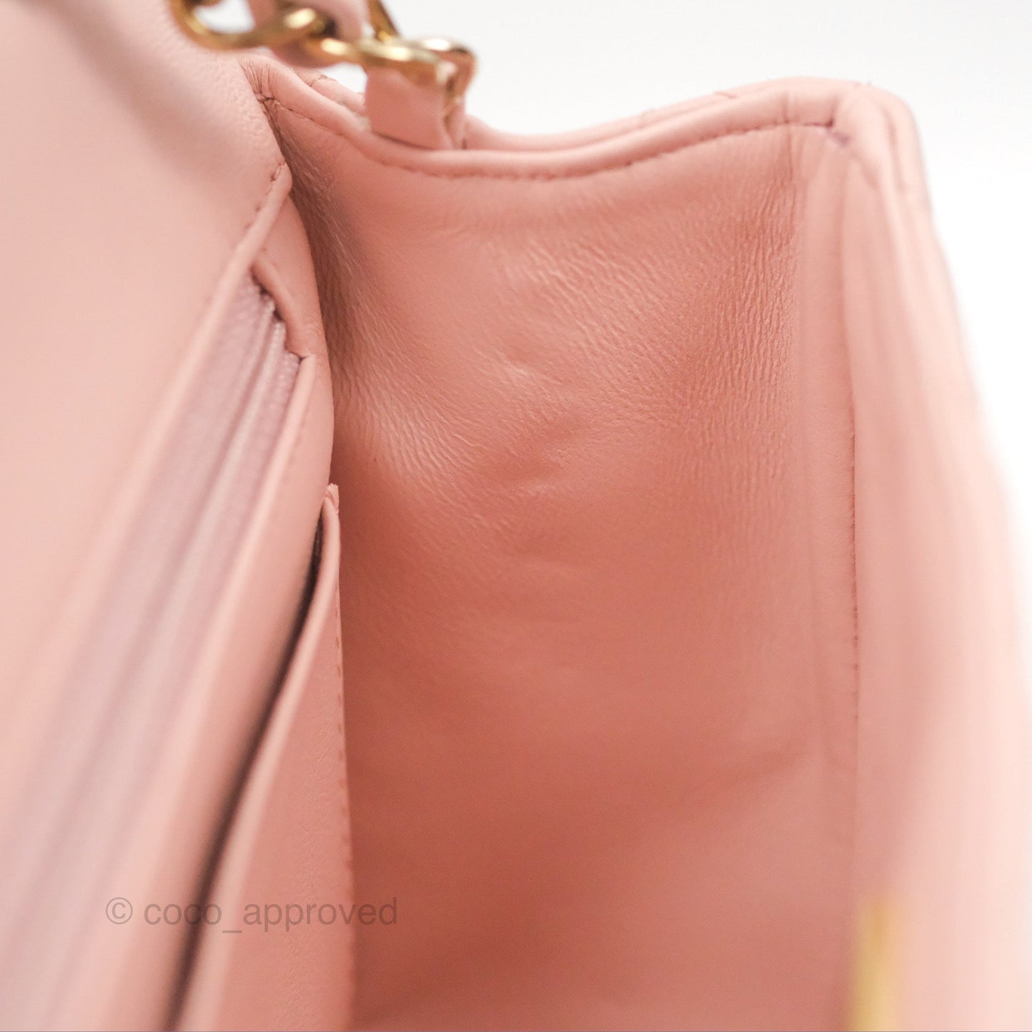 Chanel Quilted Mini Rectangular Flap Pink Lambskin Gold Hardware