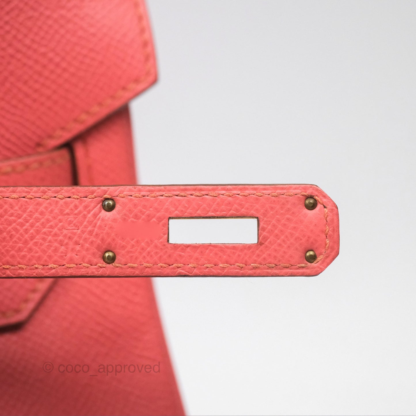Hermès Birkin 30 Retourne Flamingo I5 Epsom Gold Hardware