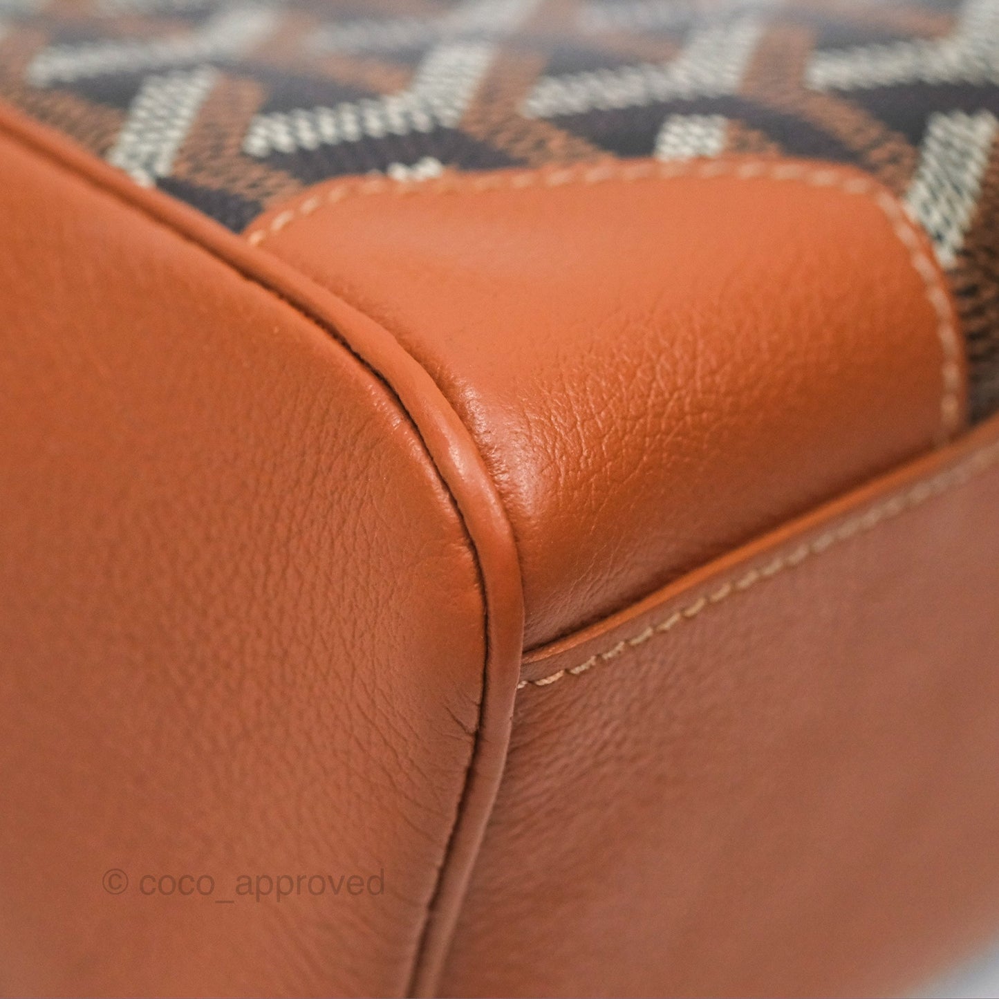 Goyard Saïgon Mini Bag Tan Goyardine Canvas/Chevroches Calfskin