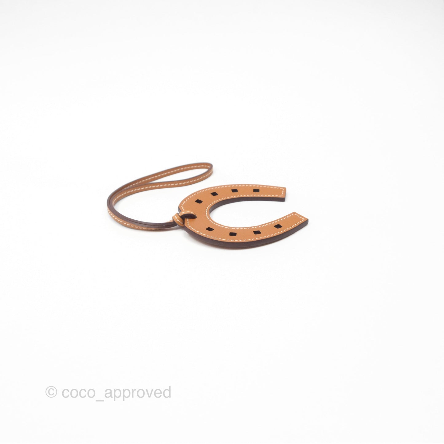 Hermès Paddock Horseshoe Bag Charm Gold 37 Swift