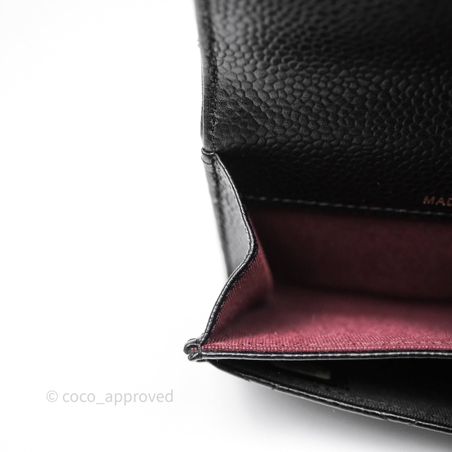 Chanel Classic Quilted Flap Card Holder Black Caviar Gold Hardware