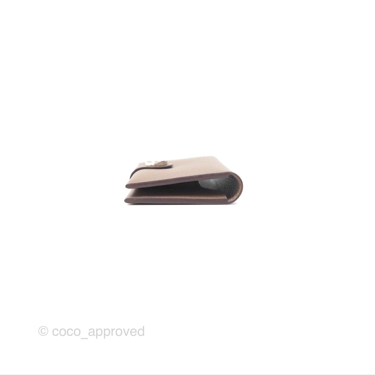 Hermès R.M.S Card Holder Etoupe Palladium Hardware
