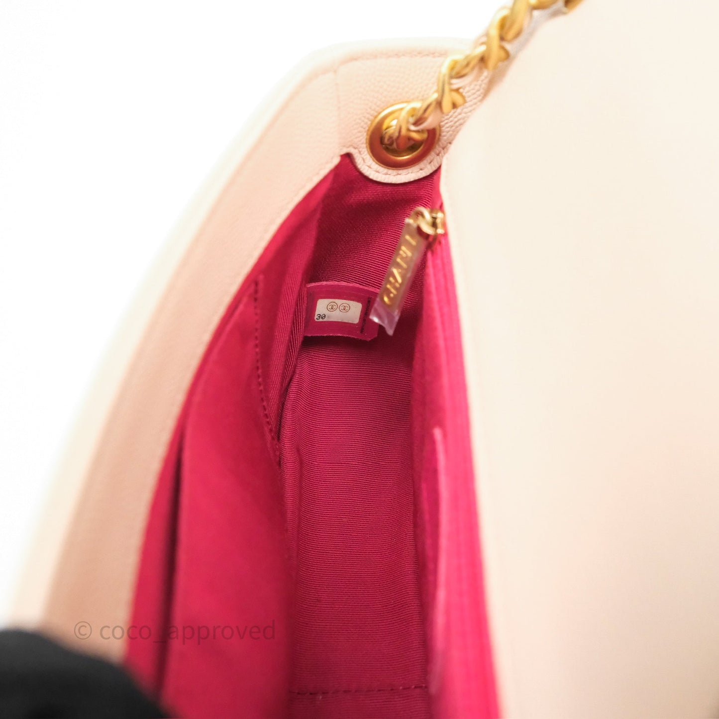 Chanel Small Fashion Therapy Flap Bag Light Pink Caviar Aged Gold Hardware