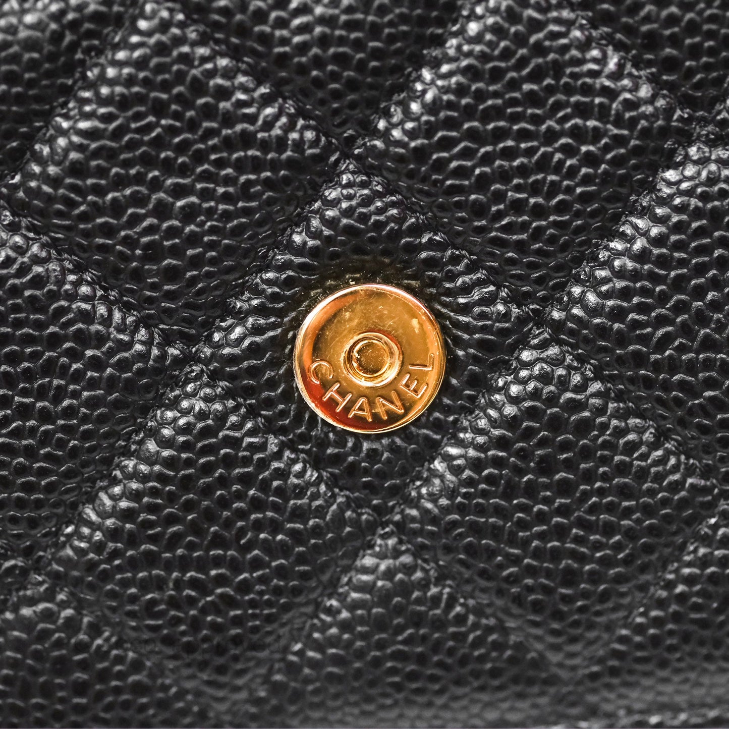 Chanel Quilted Classic Wallet On Chain WOC Black Caviar Gold Hardware