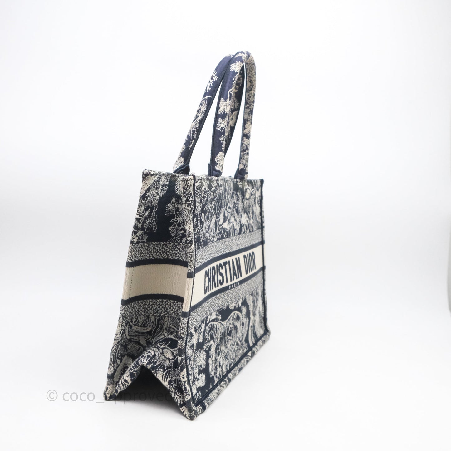 Christian Dior Toile De Jouy Medium Book Tote Canvas