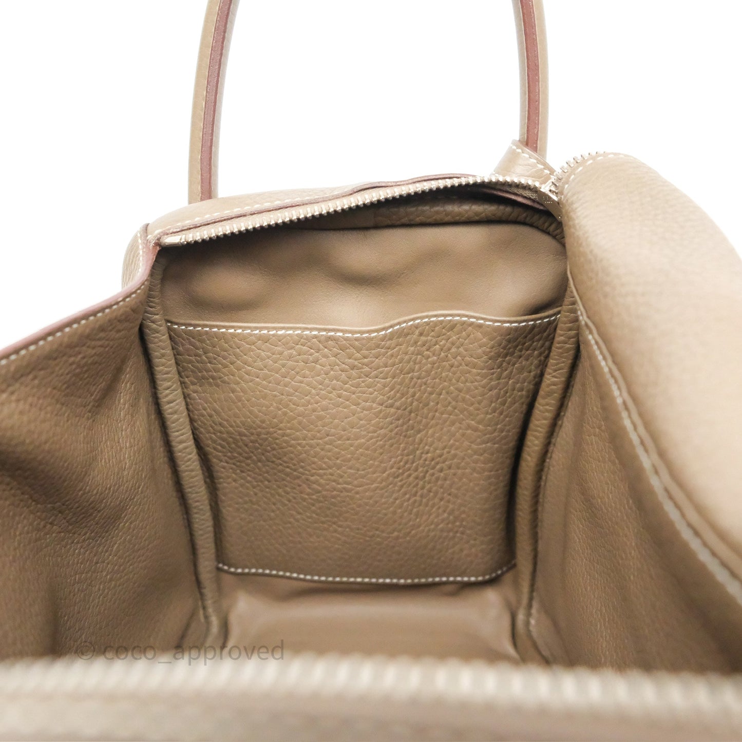 Hermès Lindy 30 Etoupe 18 Clemence Palladium Hardware