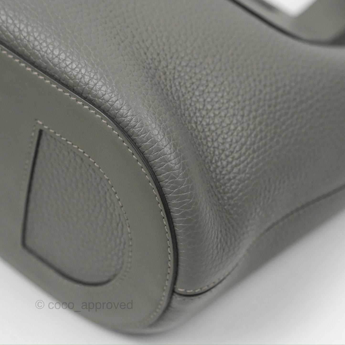 Hermes In-The-Loop 18 Gris Meyer 0L Clemence Gold Hardware