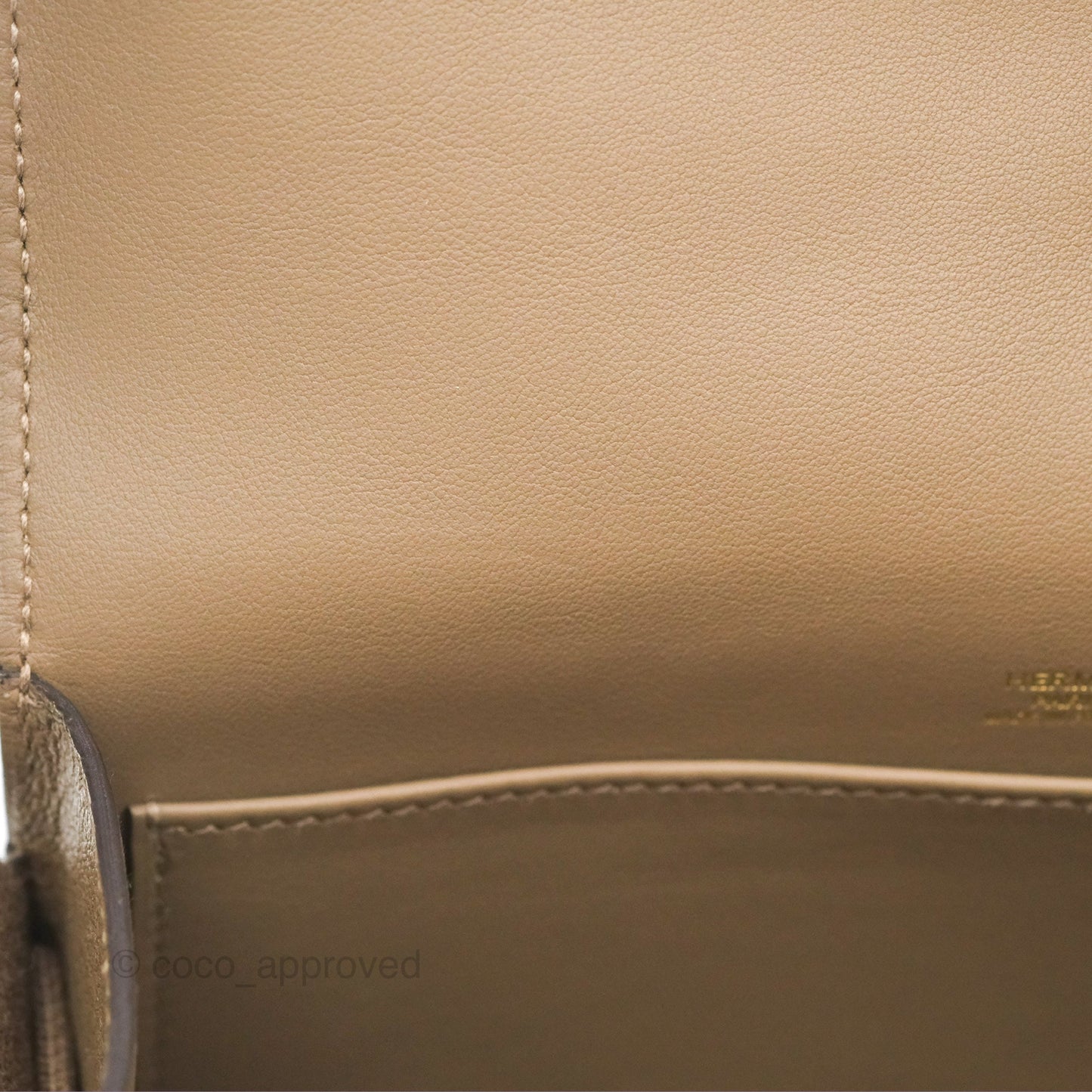 Hermès Geta Bag Etoupe Chevre Mysore Gold Hardware