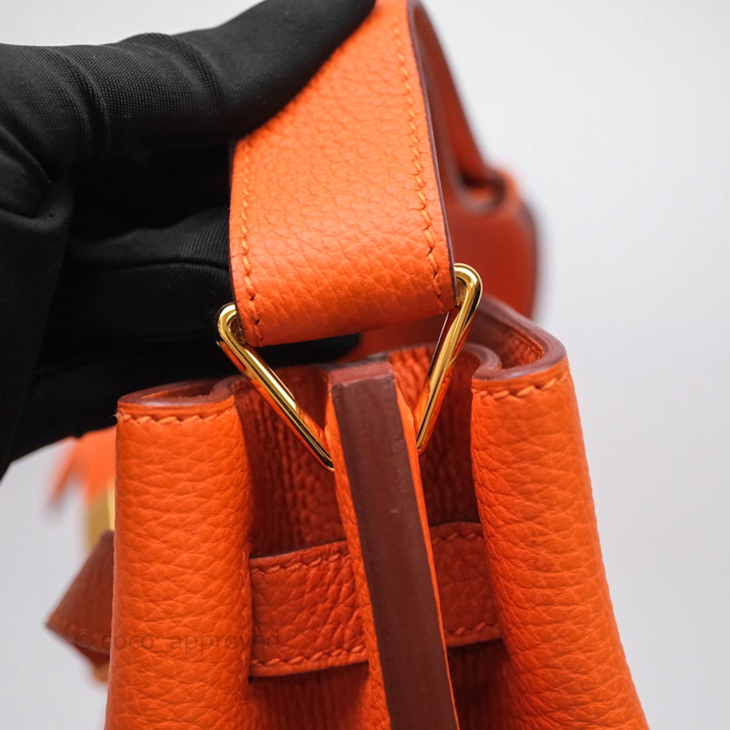 Hermes Kelly So Orange Togo Gold Hardware