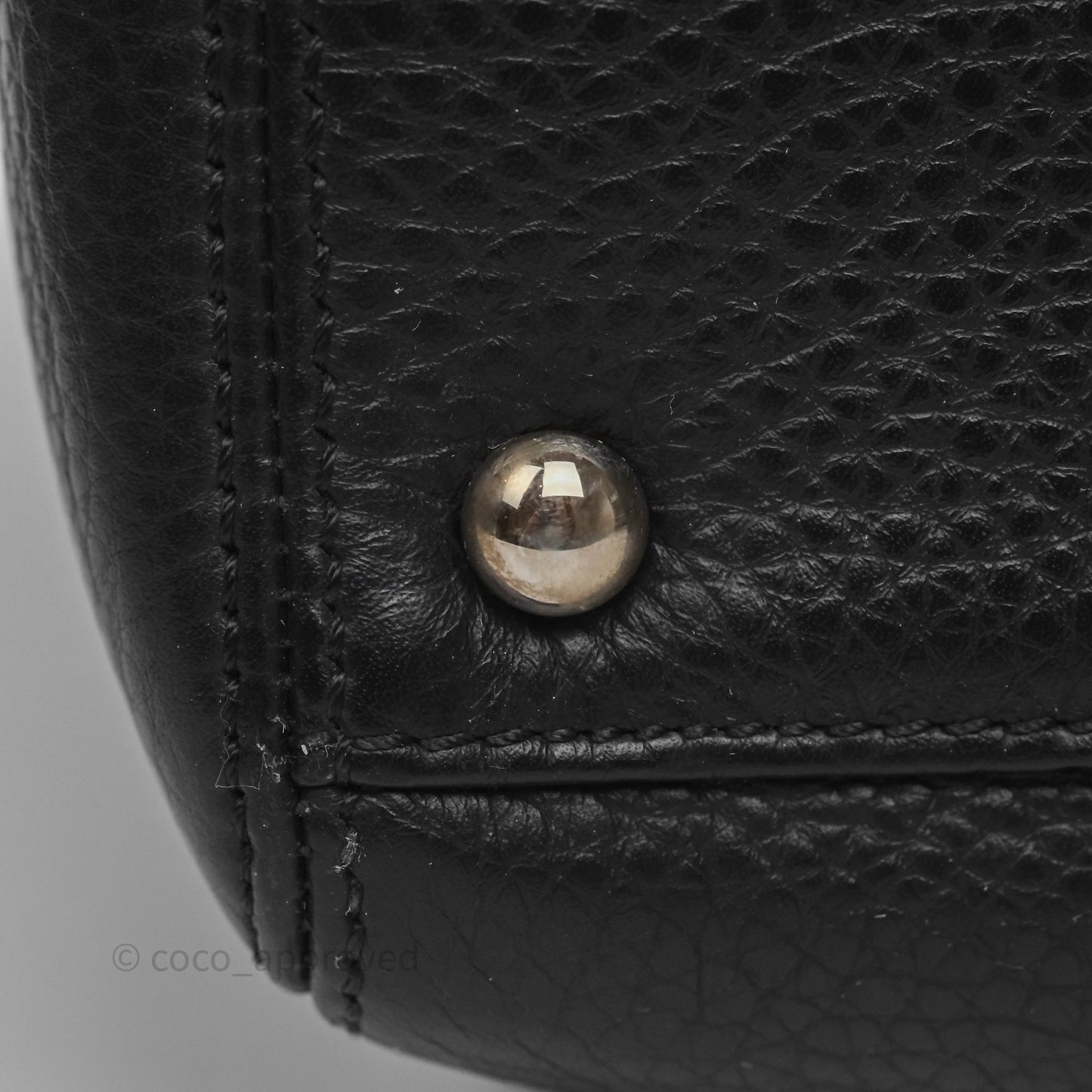 Chanel Executive Tote Bag Black Grained Calfskin Silver Hardware