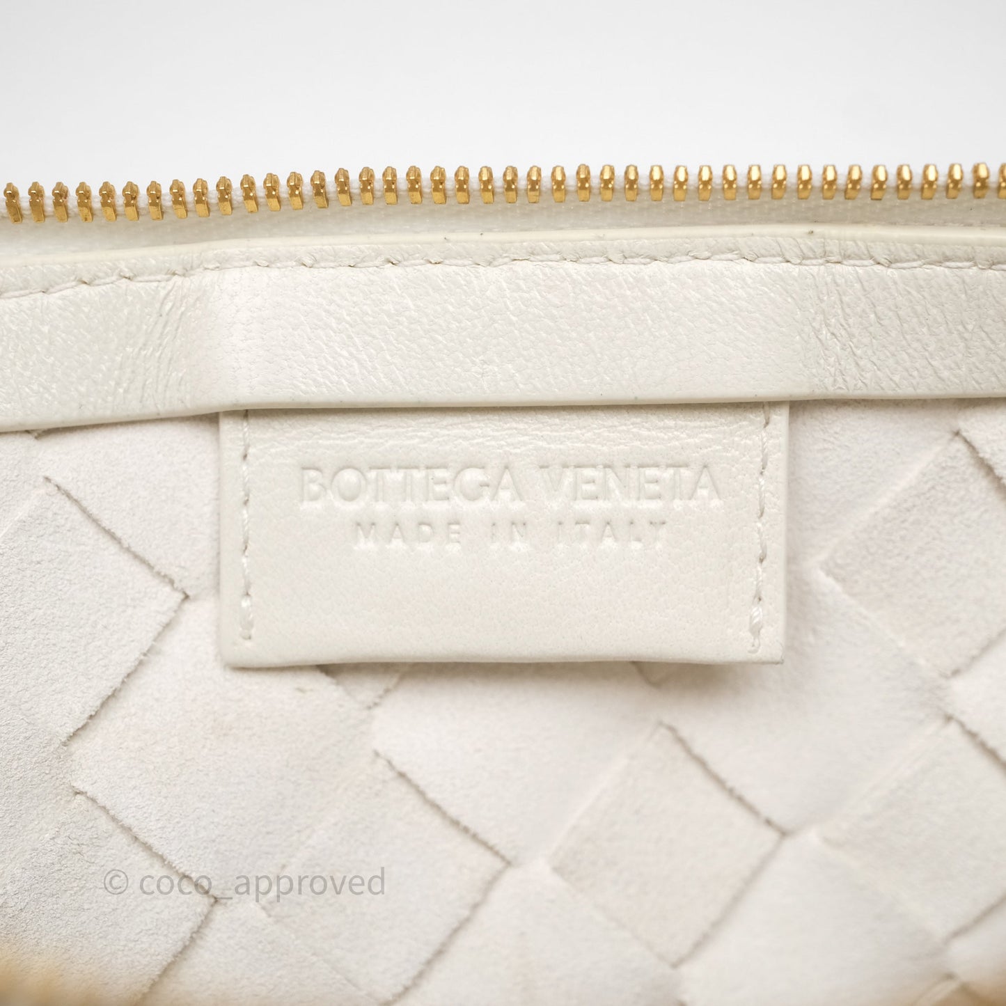 Bottega Veneta Small Turn Pouch Nappa Intrecciato White