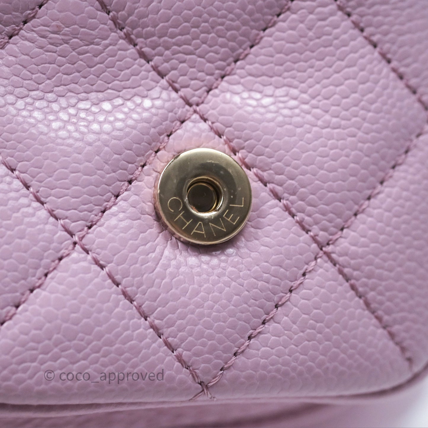 Chanel Mini Duma Backpack Pink Lilac Caviar Gold Hardware