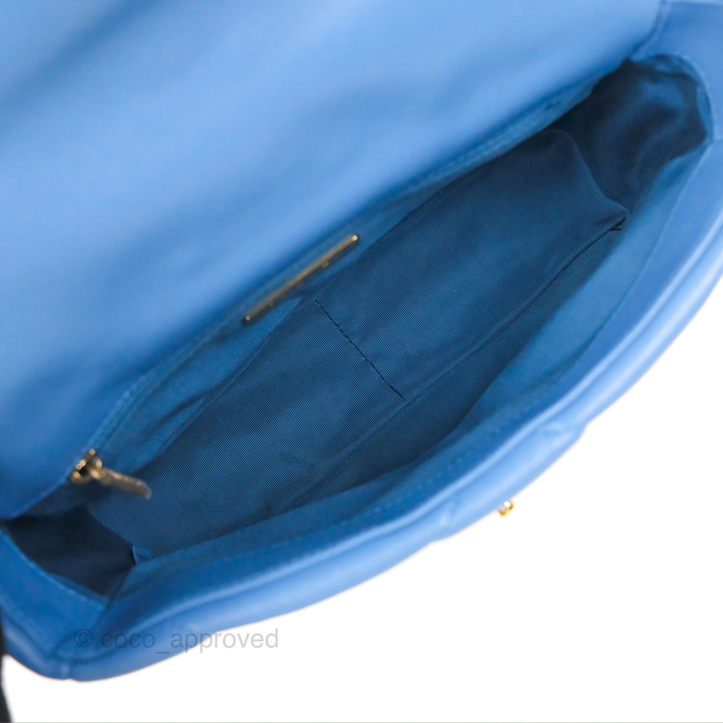 Chanel 19 Small Blue Mixed Hardware