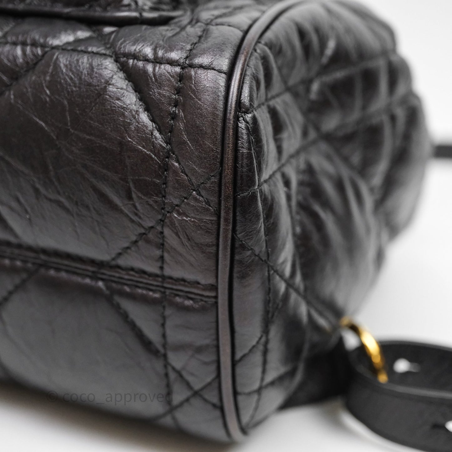 Christian Dior Medium Dior Caro Backpack Black Macrocannage Lambskin