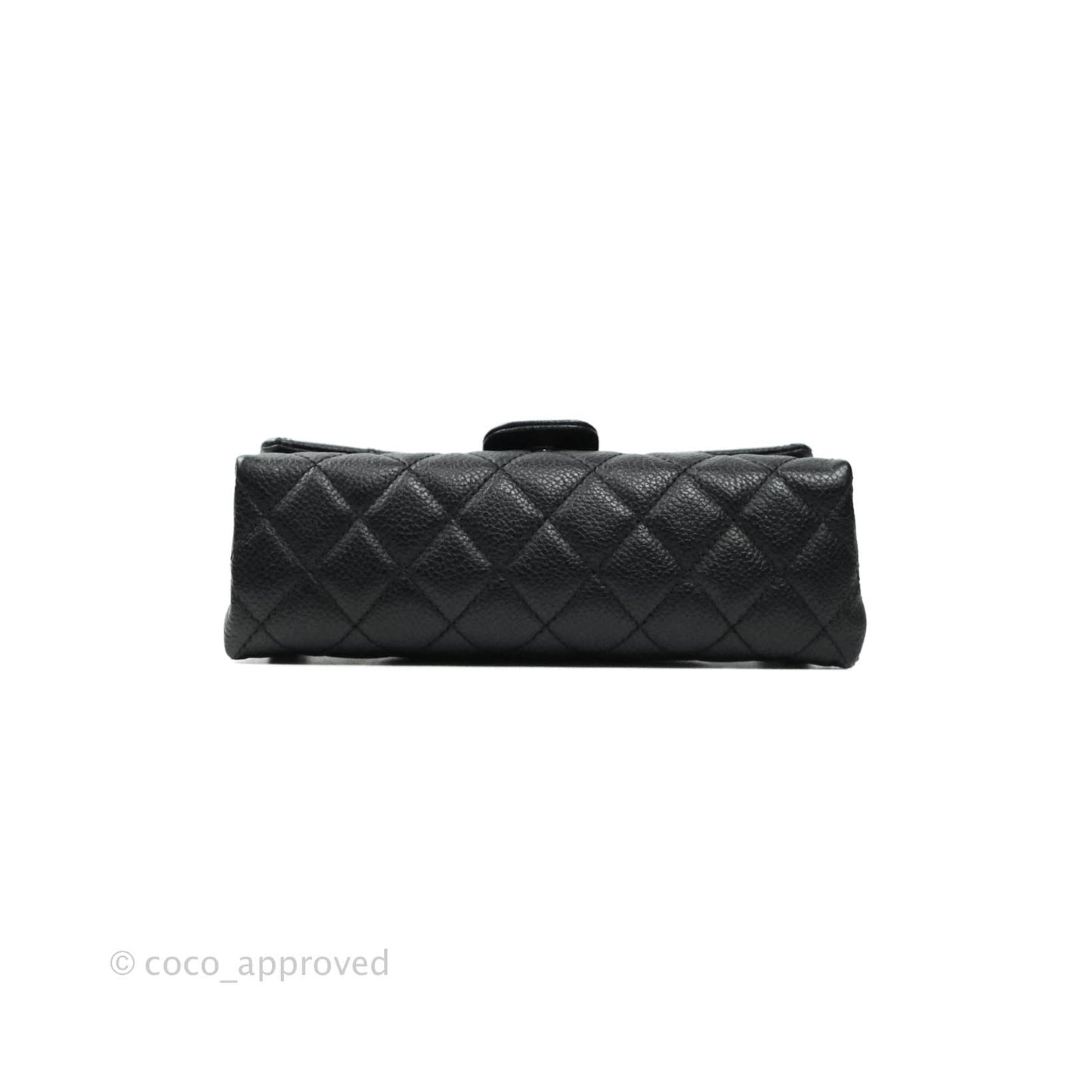 Chanel Reissue Quilted Caviar Belt Bag Black Silver Hardware