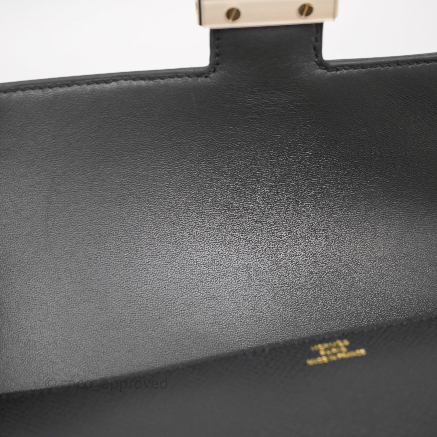 Hermès Constance Elan Plomb 8P Epsom Gold Hardware