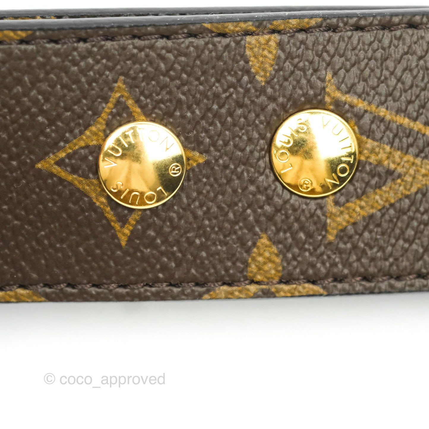 Louis Vuitton Monogram Adjustable Bandouliere Shoulder Strap Black