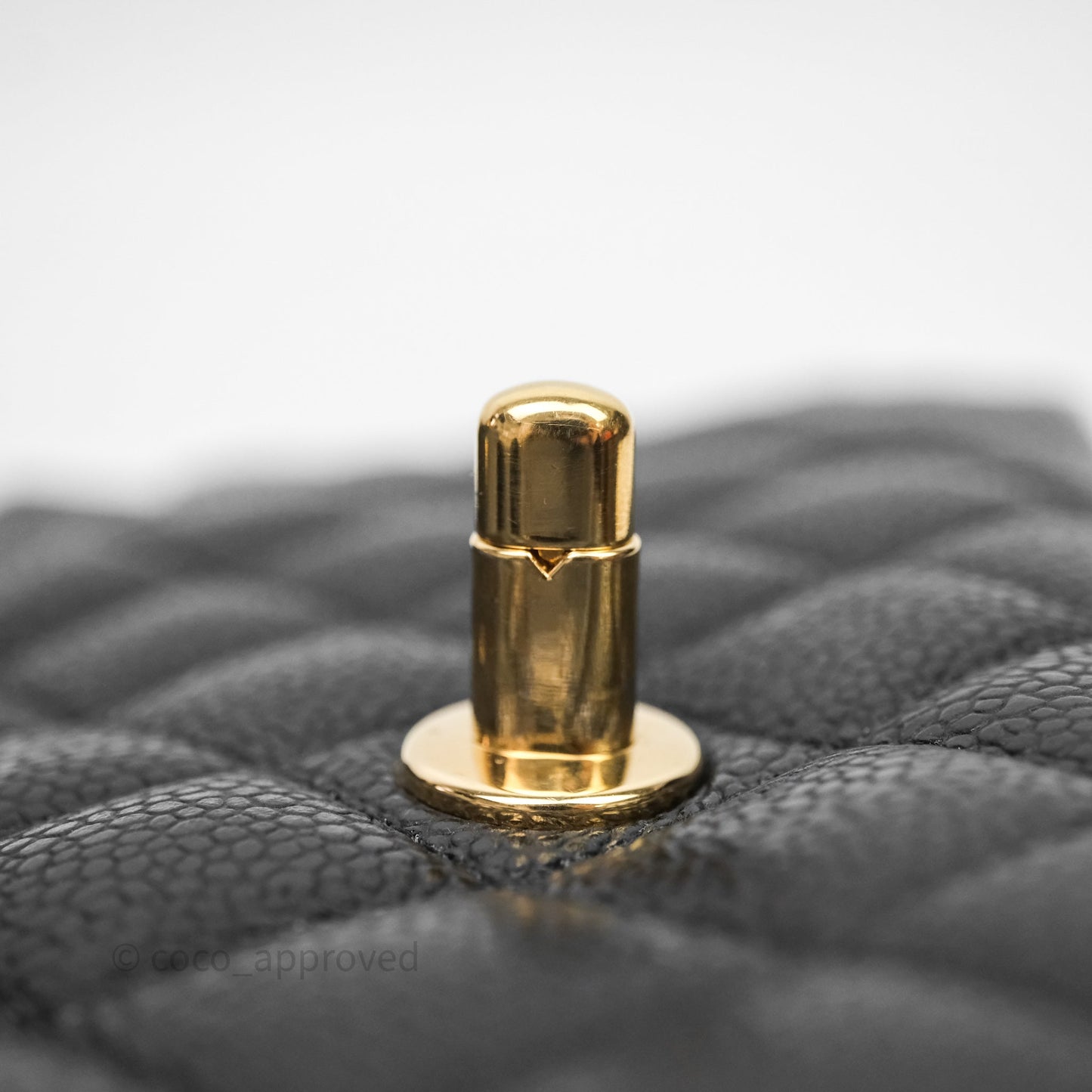 Chanel Classic Medium Flap Quilted Black Caviar Gold Hardware
