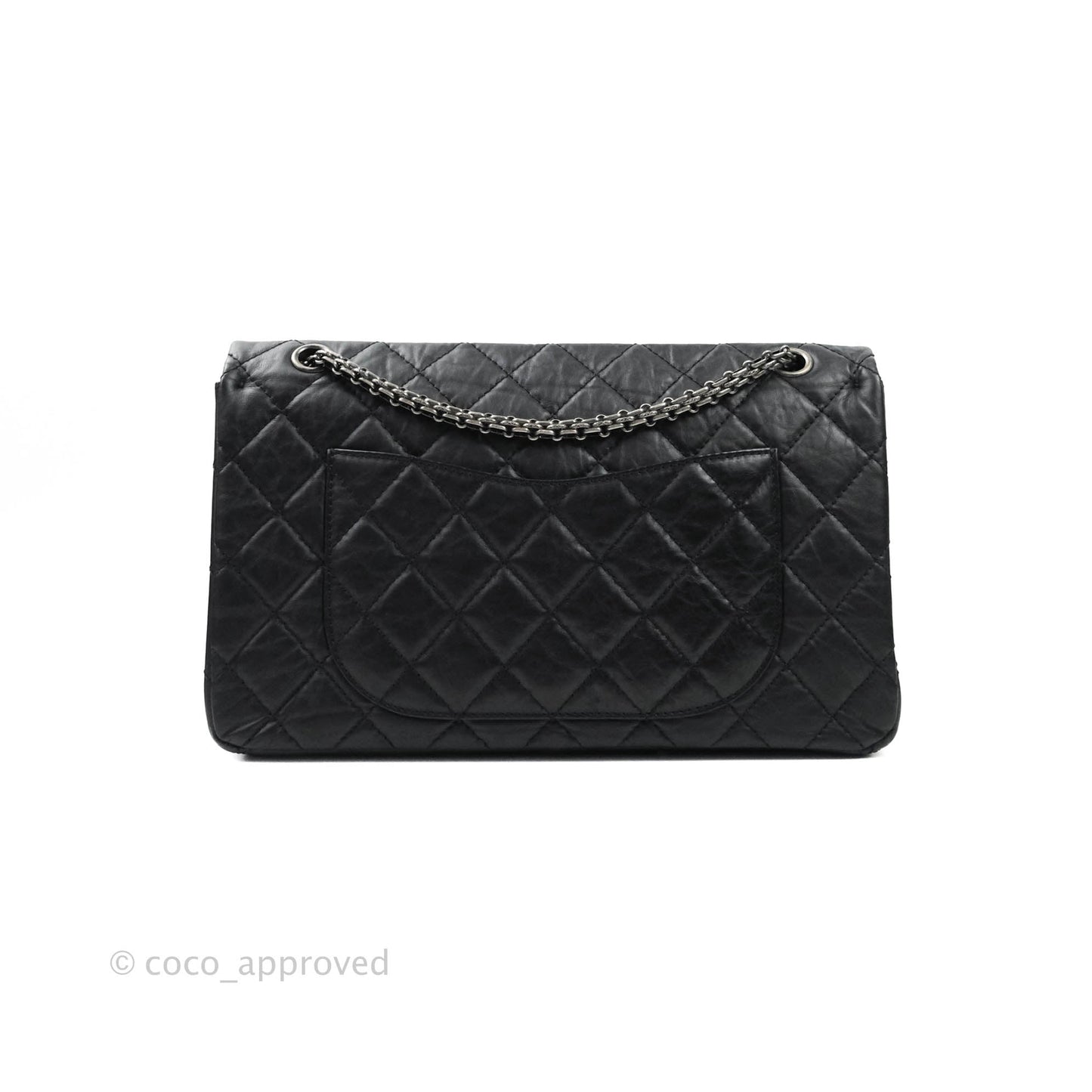 Chanel Reissue Quilted Aged Calfskin Black Aged Ruthenium Hardware 227