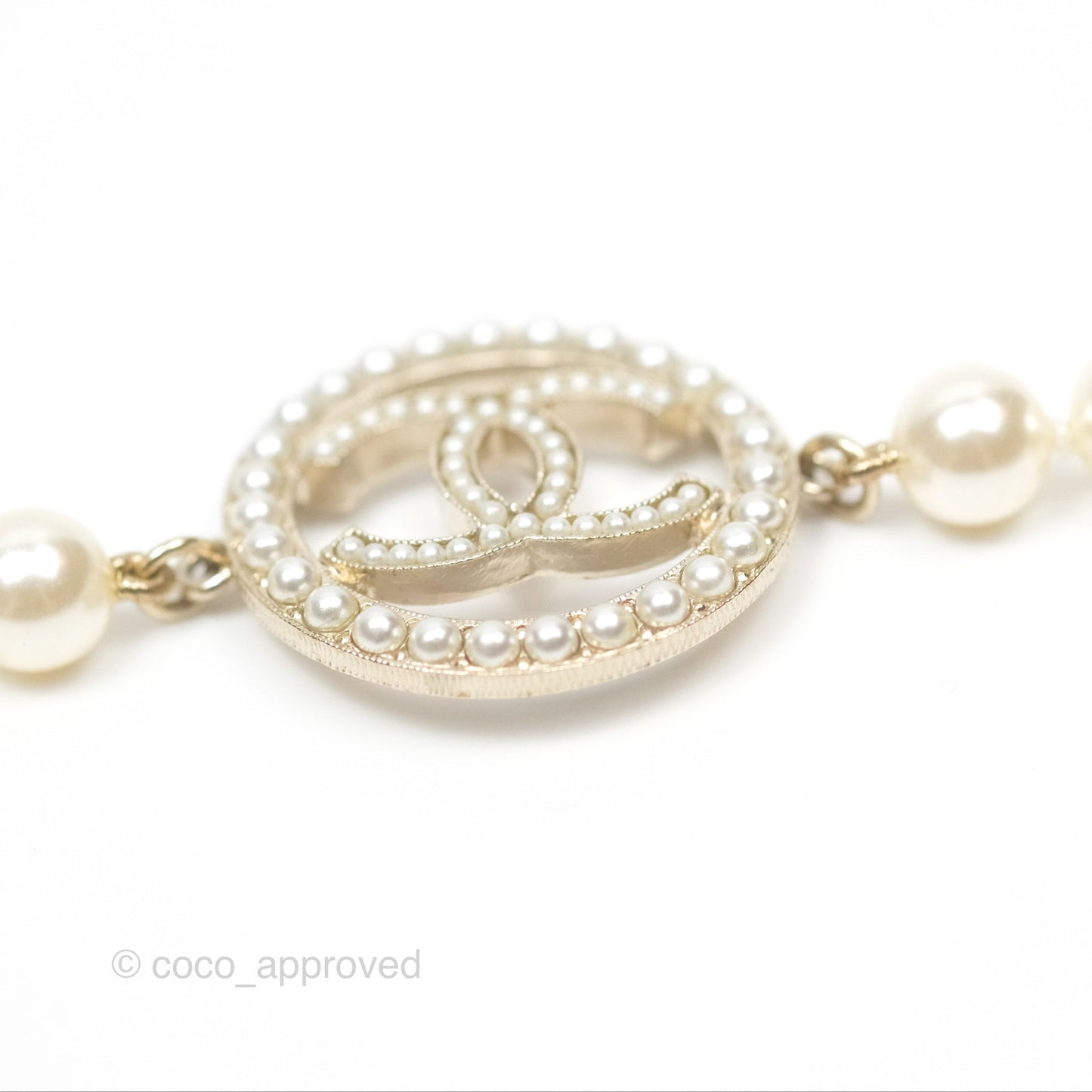 Chanel Pearl CC Bracelet Gold 17A