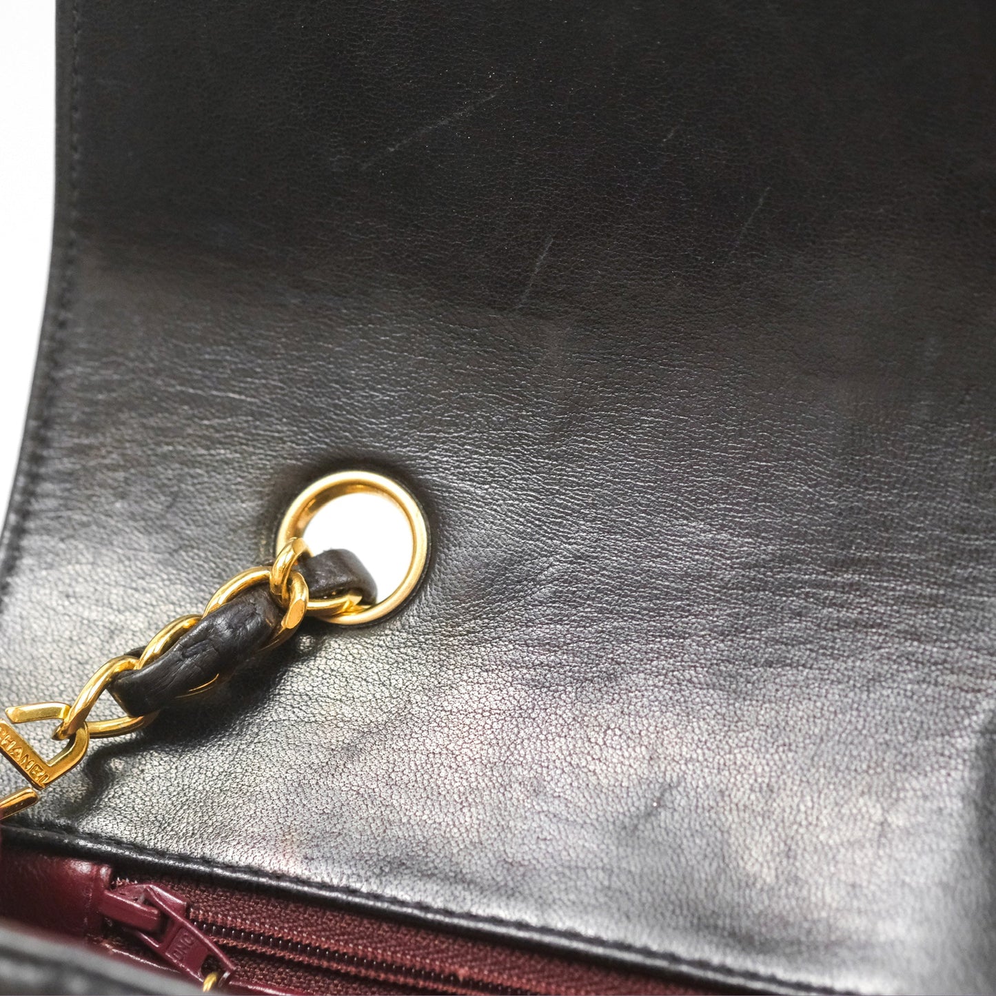 Chanel Vintage Quilted Medium Classic Diana Flap Bag Black Lambskin 24K Gold Hardware
