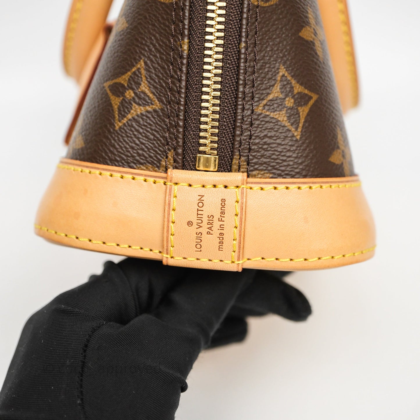 Louis Vuitton Monogram Alma BB Bag Gold Hardware