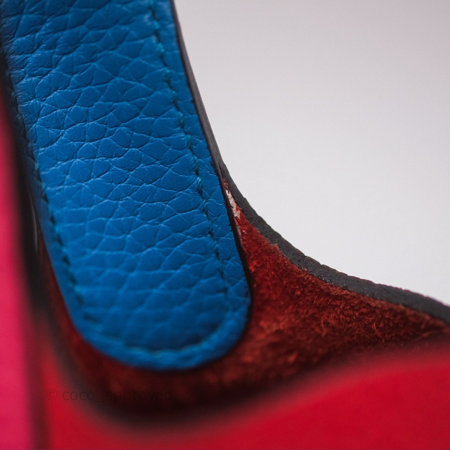 Hermès Picotin 18 Rouge de Coeur S3/ Rose Extrême I6/ Bleu Zanzibar B3 Clemence Palladium Hardware