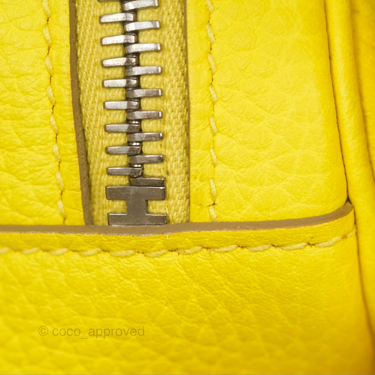 Hermès Lindy 30 Celemence Lime 9R Palladium Hardware