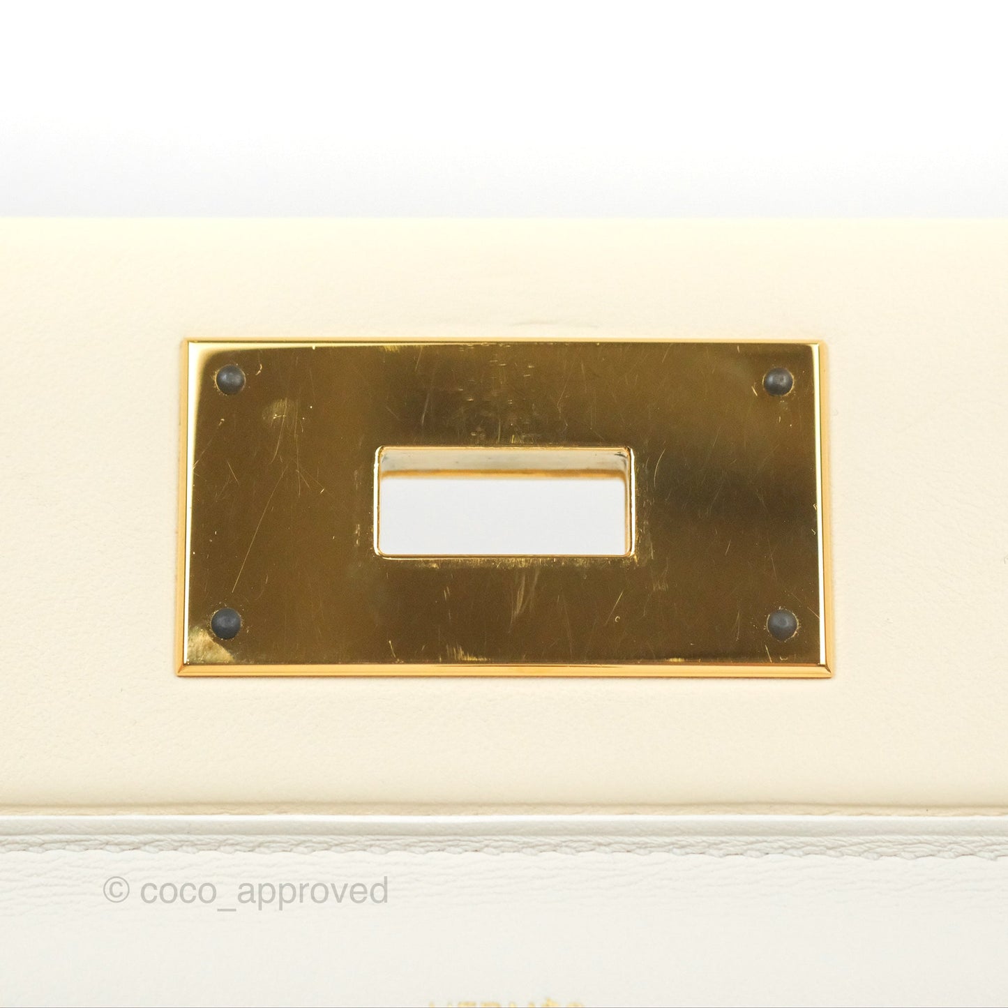 Hermès 24/24 21 Mini Blanc/Nata Evercolour/Swift Gold Hardware