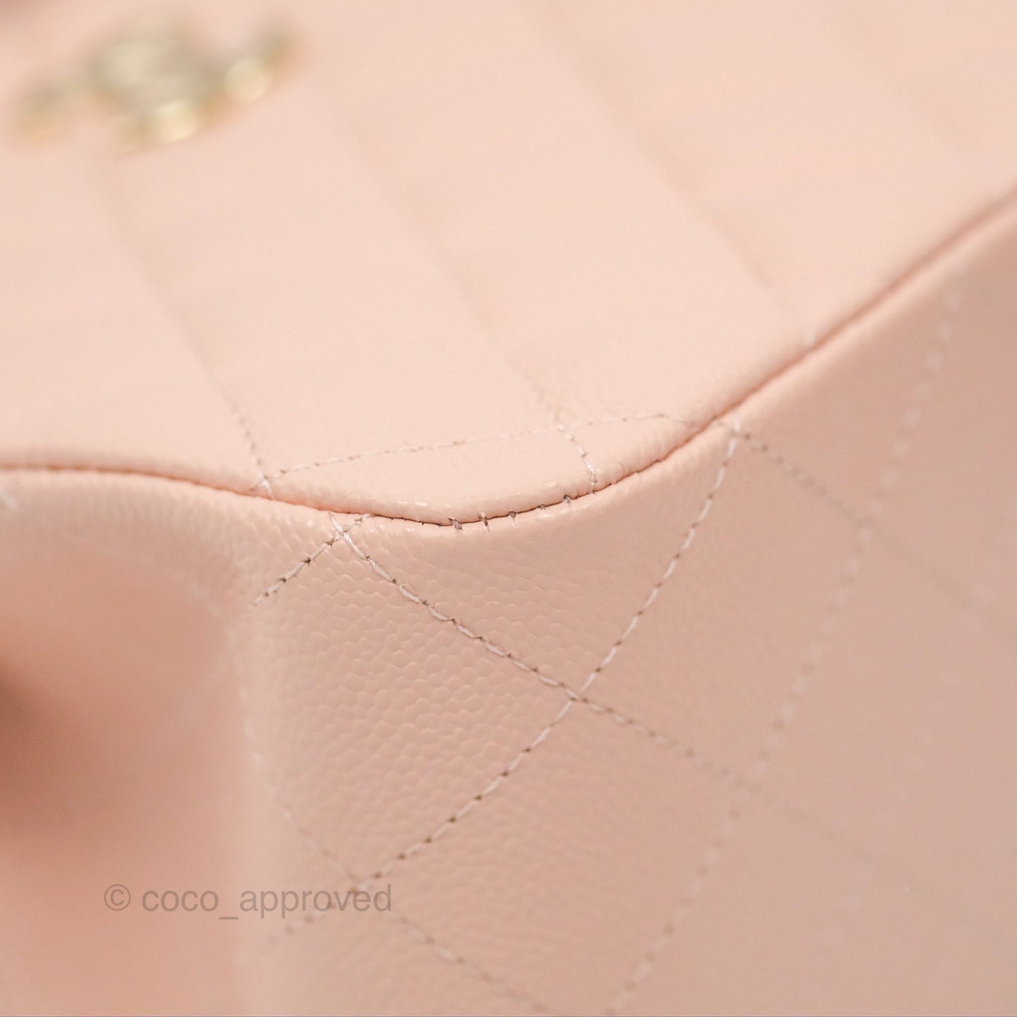 Chanel Mini Bucket Tote Pink Caviar Gold Hardware 22S