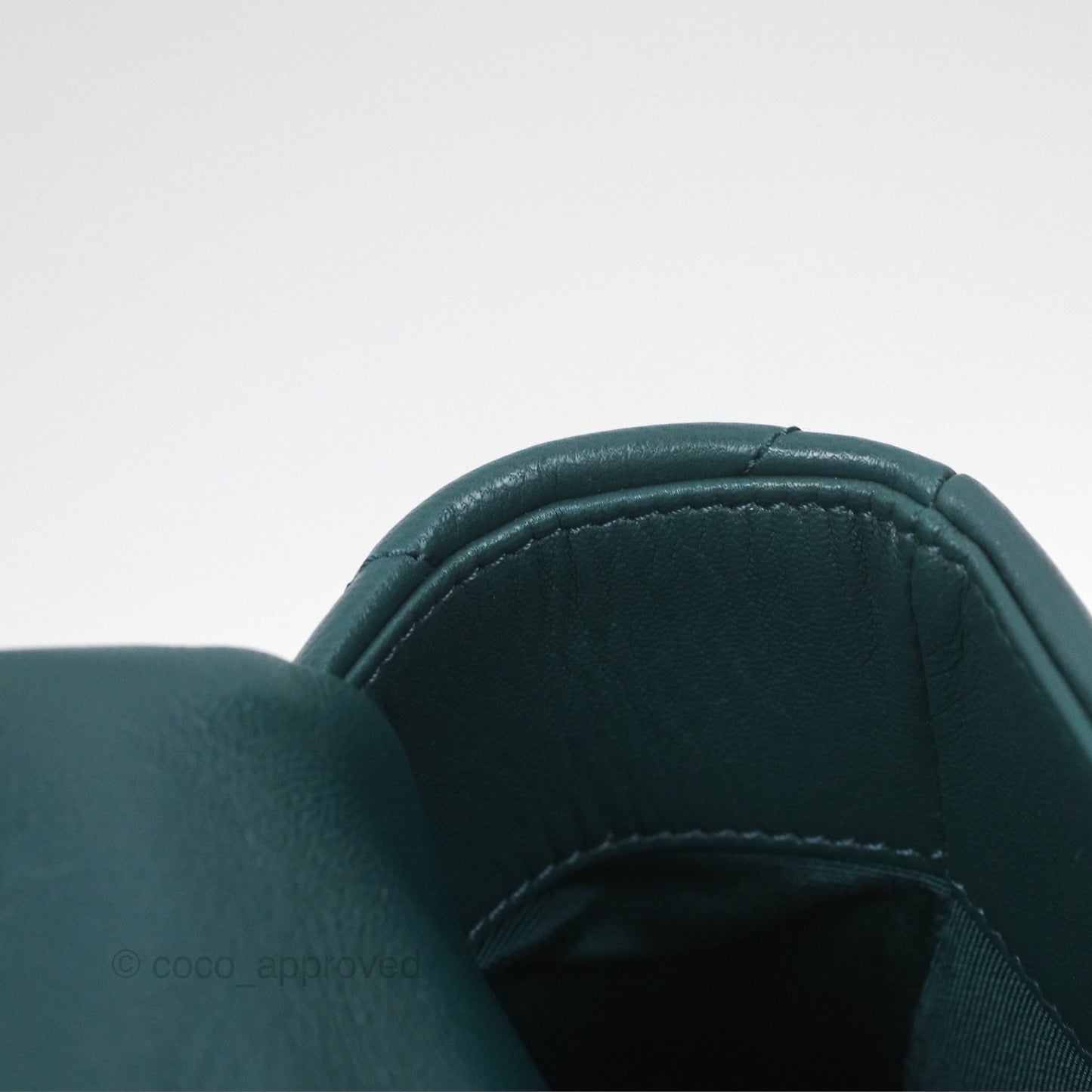 Chanel 19 Medium Green Goatskin Mixed Hardware