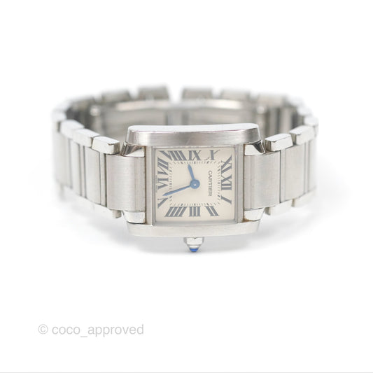 Cartier Steel Tank Francaise Watch Small Model