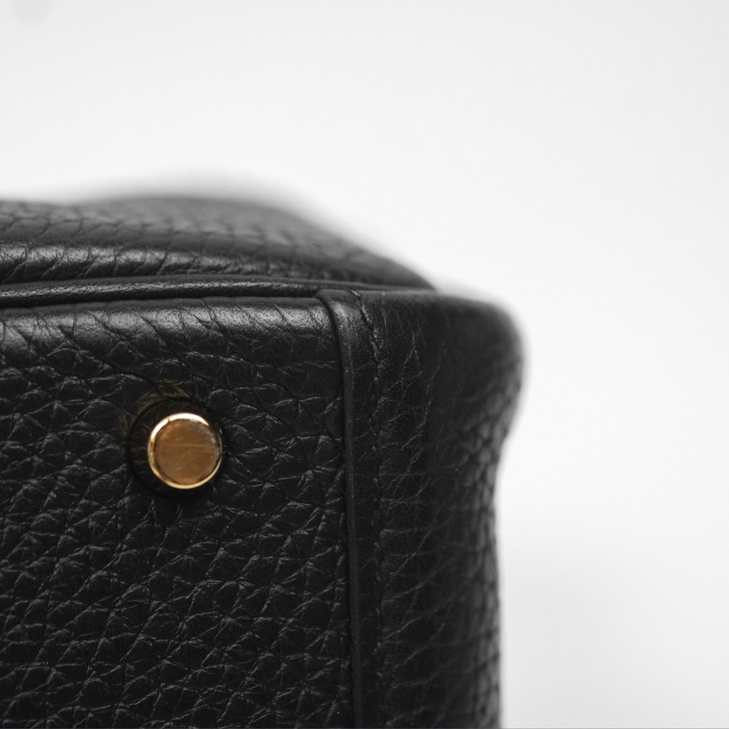 Hermès Mini Lindy 20 Noir 89 Clemence Gold Hardware