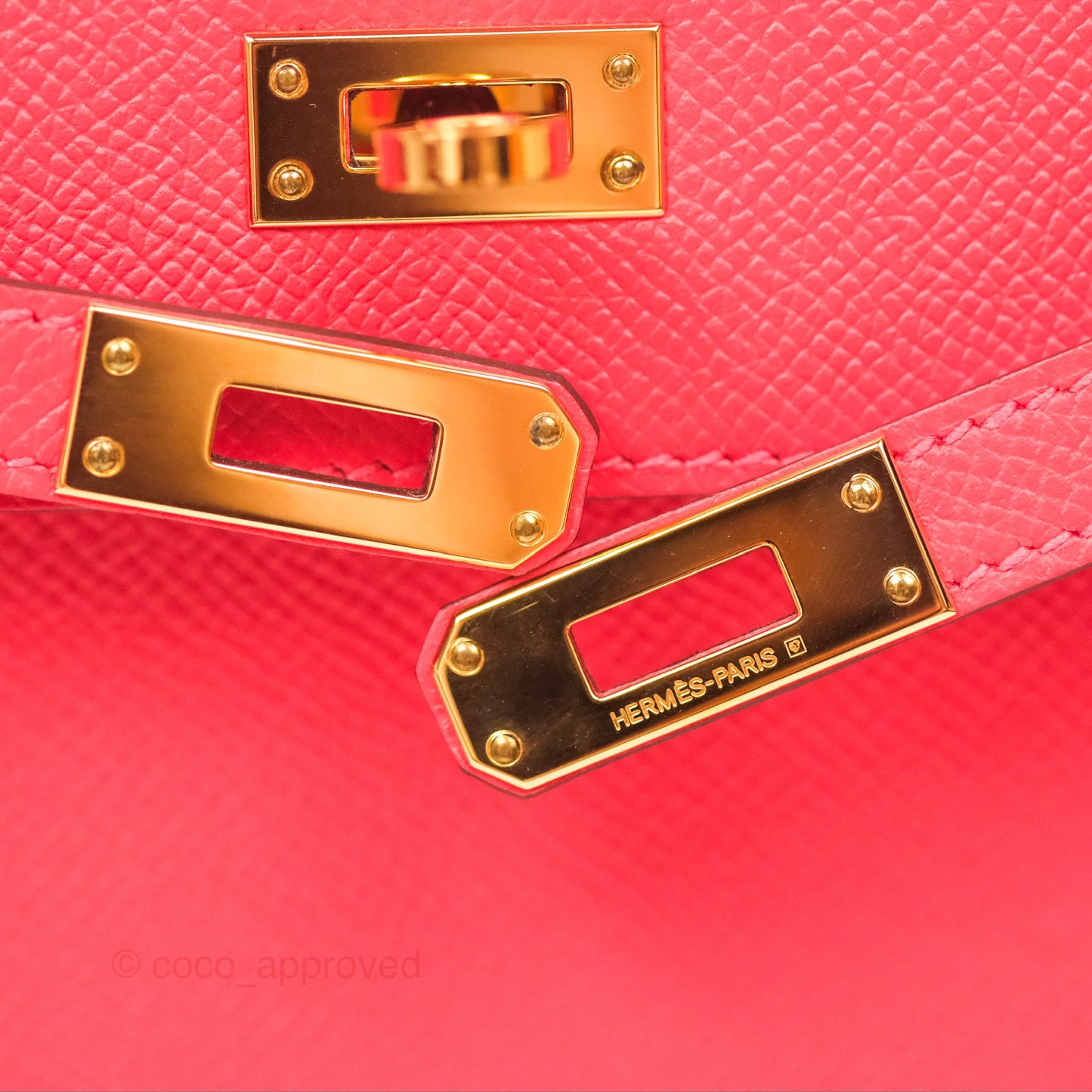 Hermès Kelly 25 Sellier Rose Jaipur Epsom Gold Hardware