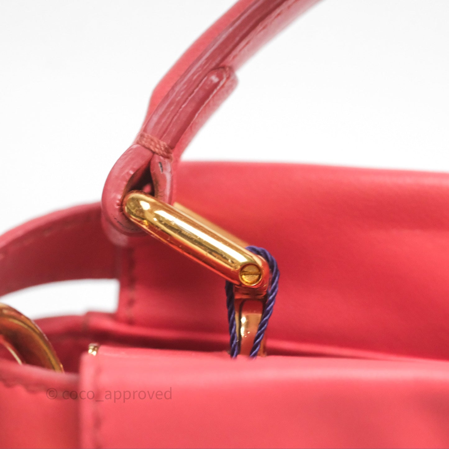 Fendi Nappa Mini Peekaboo Bag Hot Pink
