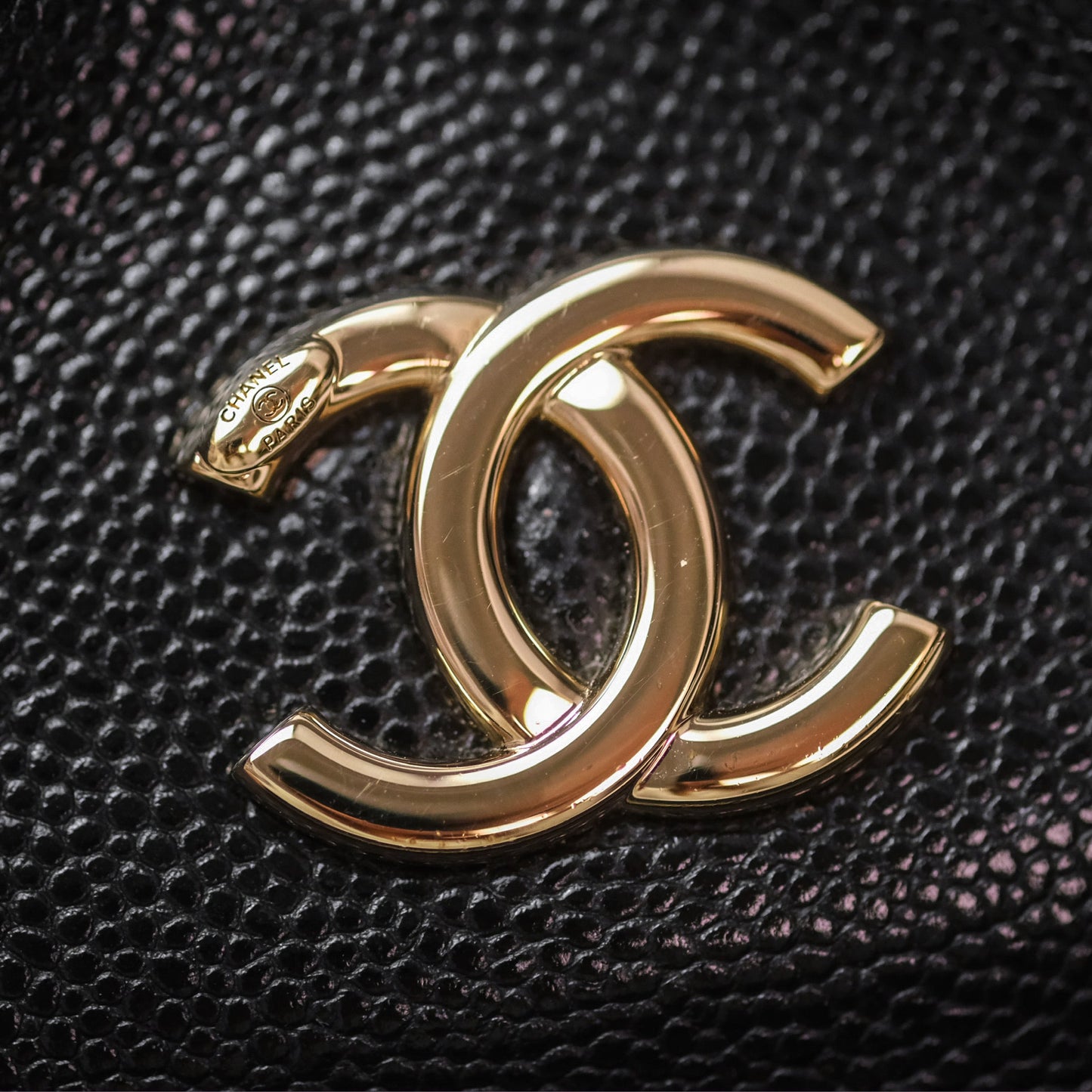 Chanel Business Affinity Drawstring Bucket Bag Black Caviar Gold Hardware