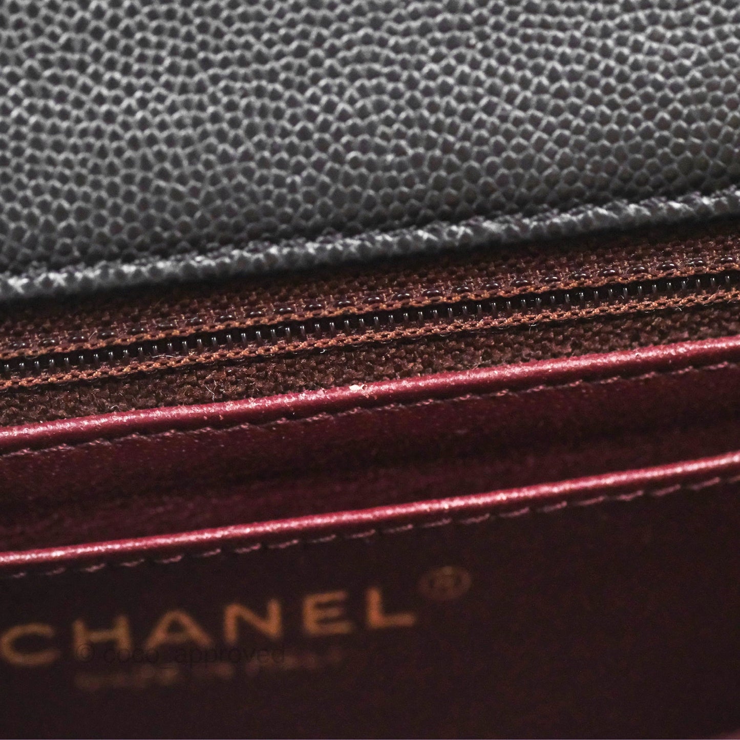 Chanel Quilted Mini Rectangular Black Caviar Gold Hardware 17B