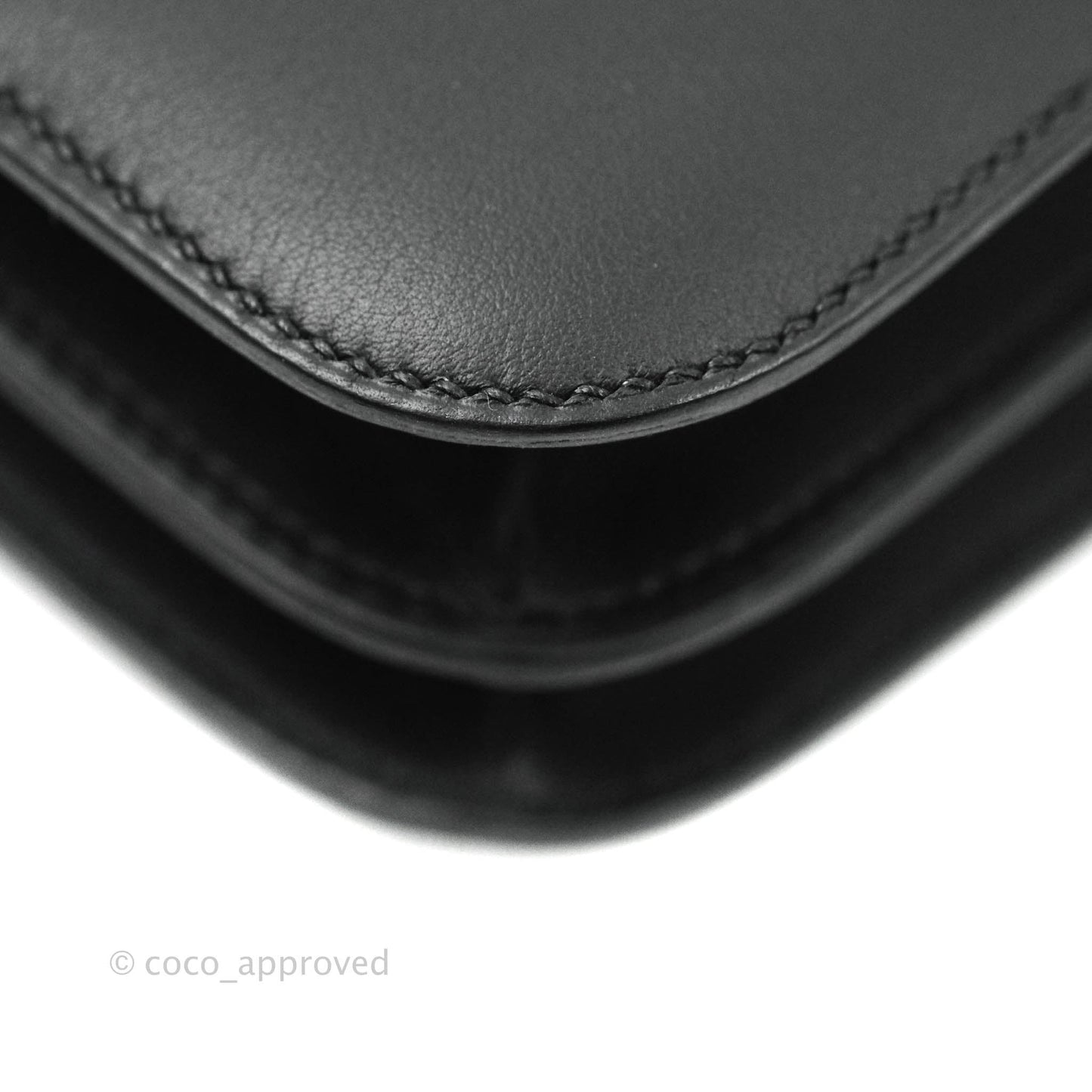 Hermès Constance Mini 18cm Black Swift Marble Lock