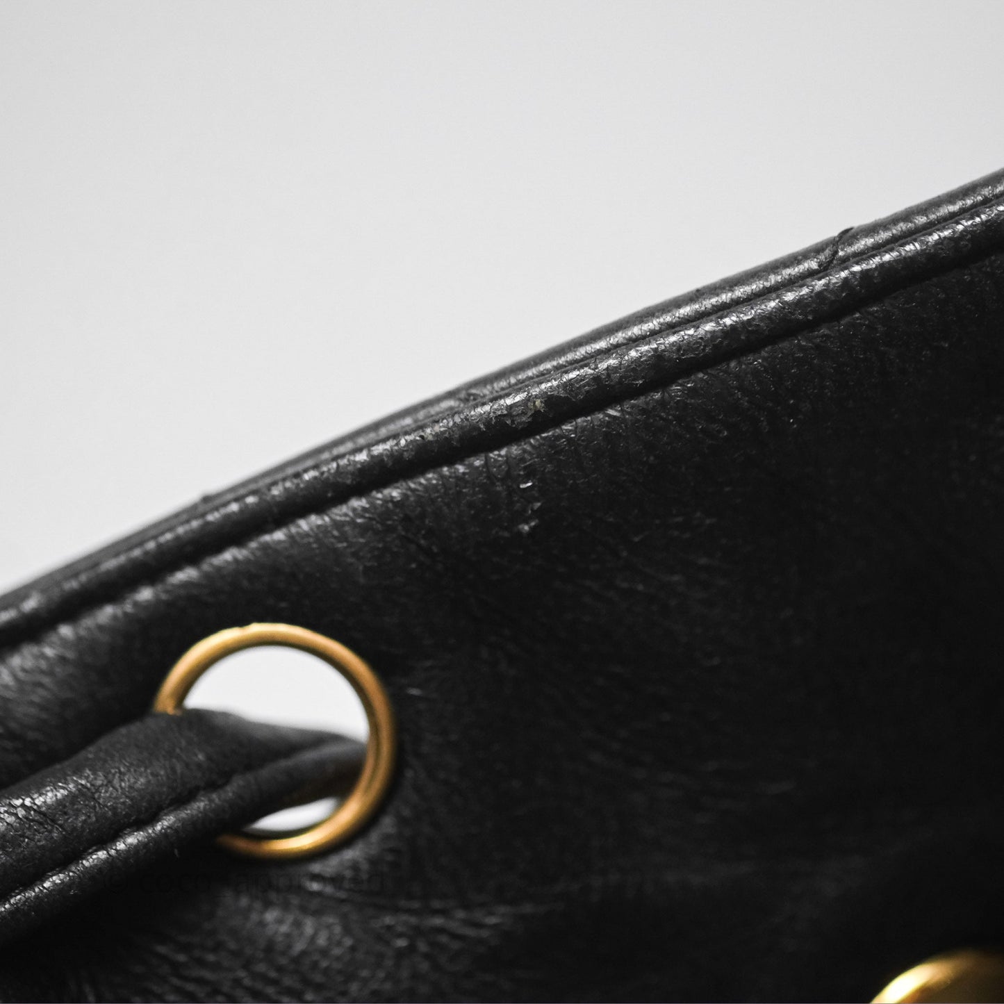 Chanel Vintage CC Duma Backpack Black Lambskin 24K Gold Hardware