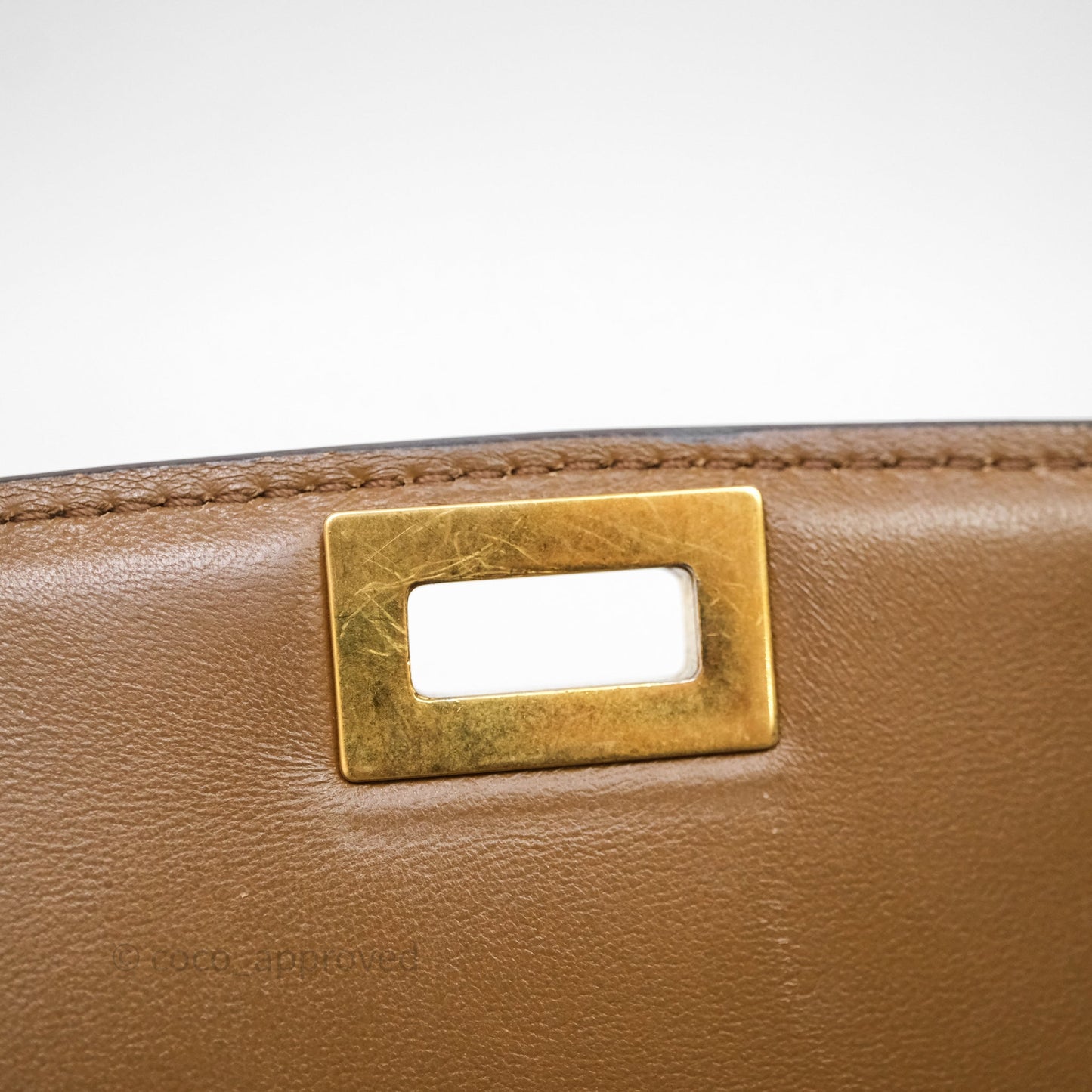 Celine Medium Classic Box Flap Caramel Calfskin