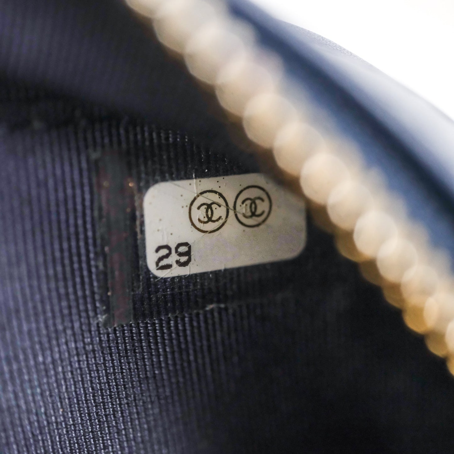 Chanel CC Octagon Camera Case Lambskin Navy Gold Hardware
