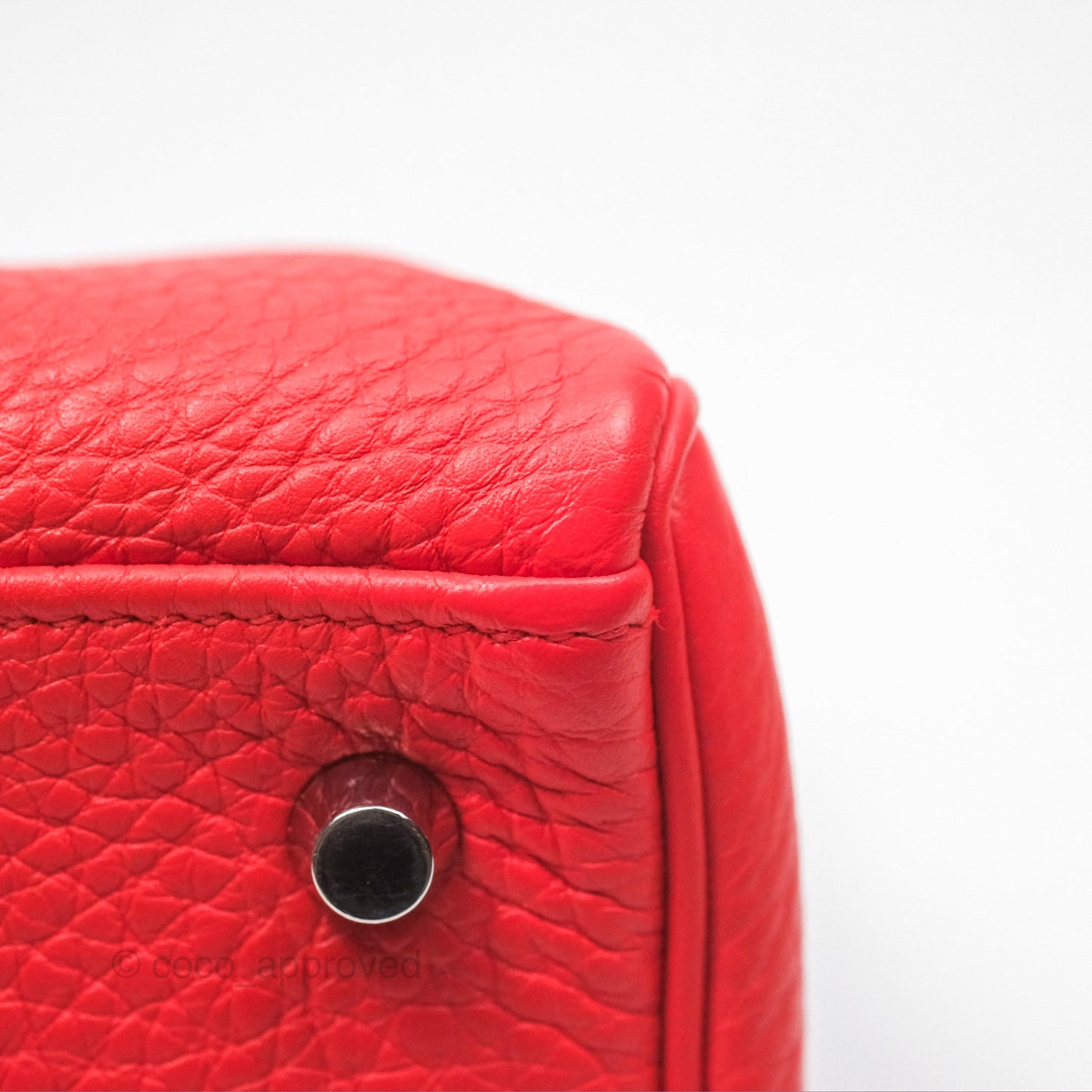 Hermès Kelly 32 Retourne Rose Jaipur Clemence Palladium Hardware