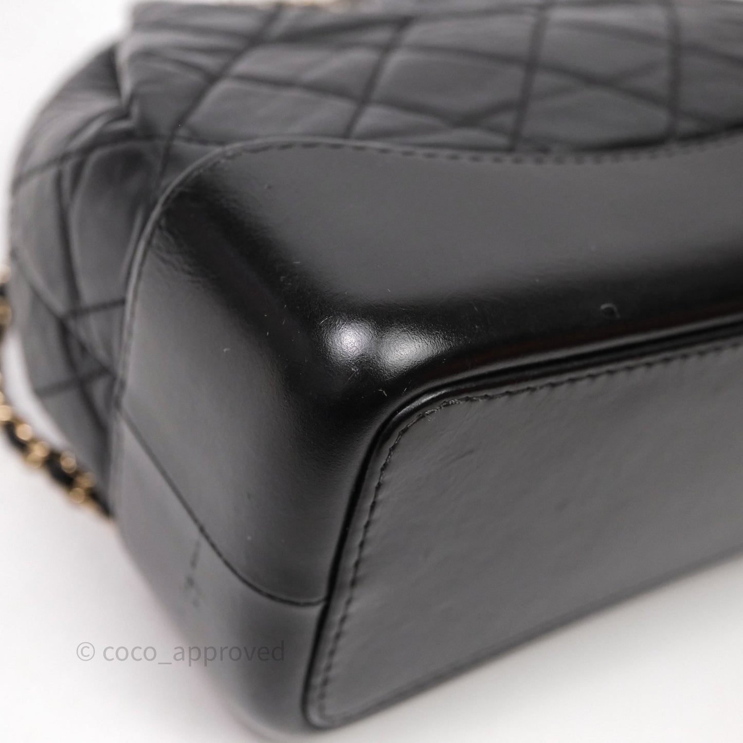Chanel Small Gabrielle Backpack Black Aged Calfskin