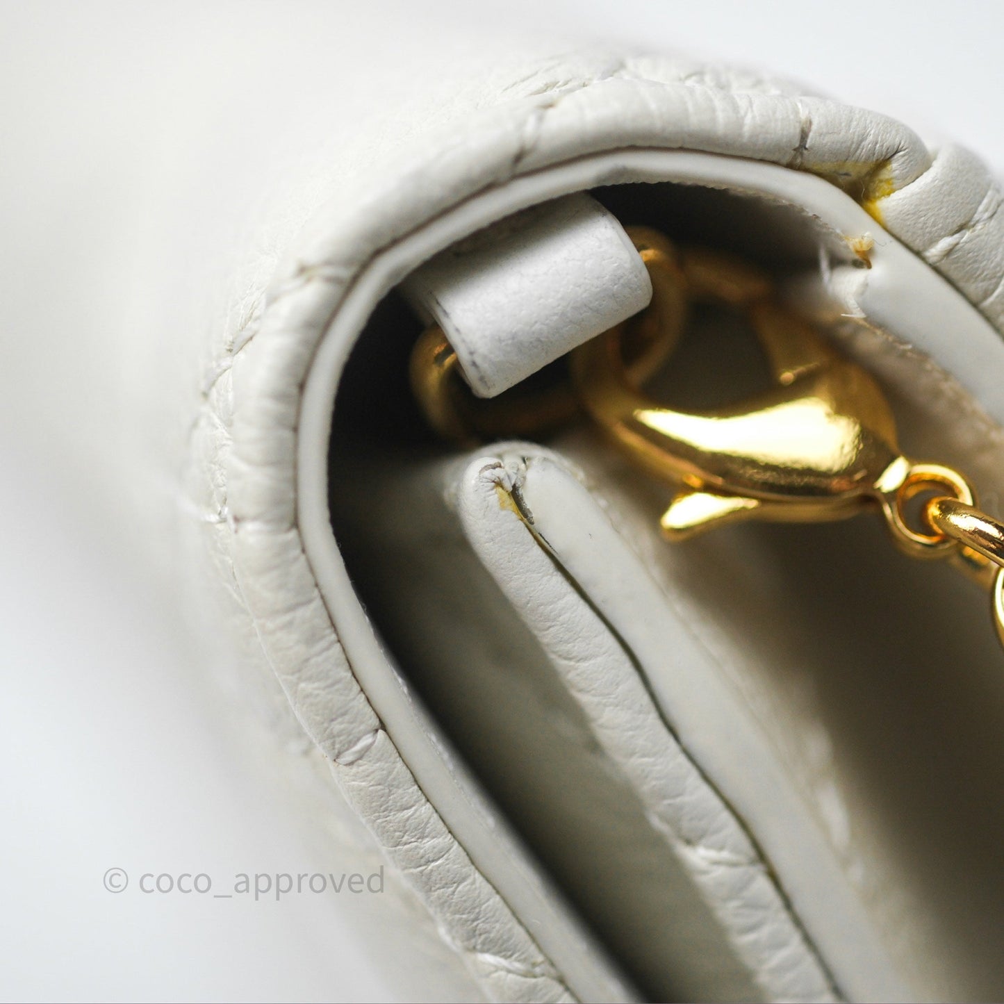 Dior Caro Pouch with Chain Latte Supple Cannage Calfskin