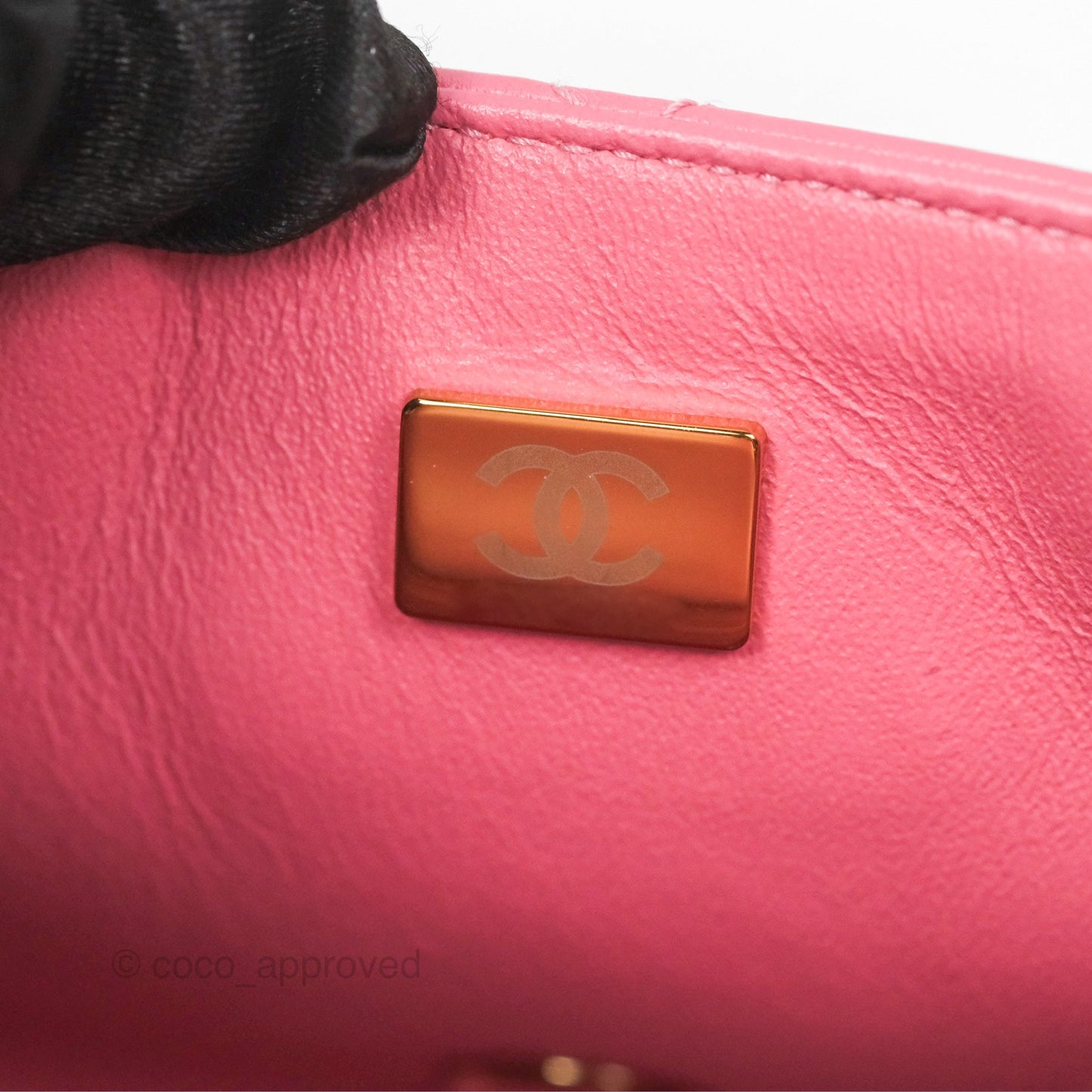 Chanel Quilted Mini Square Lambskin Pink Gold Hardware