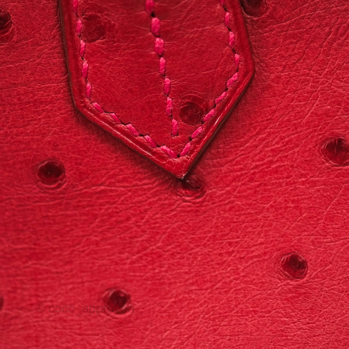 Hermès Birkin Retourne 30 Rouge Vif 53 Ostrich Gold Hardware