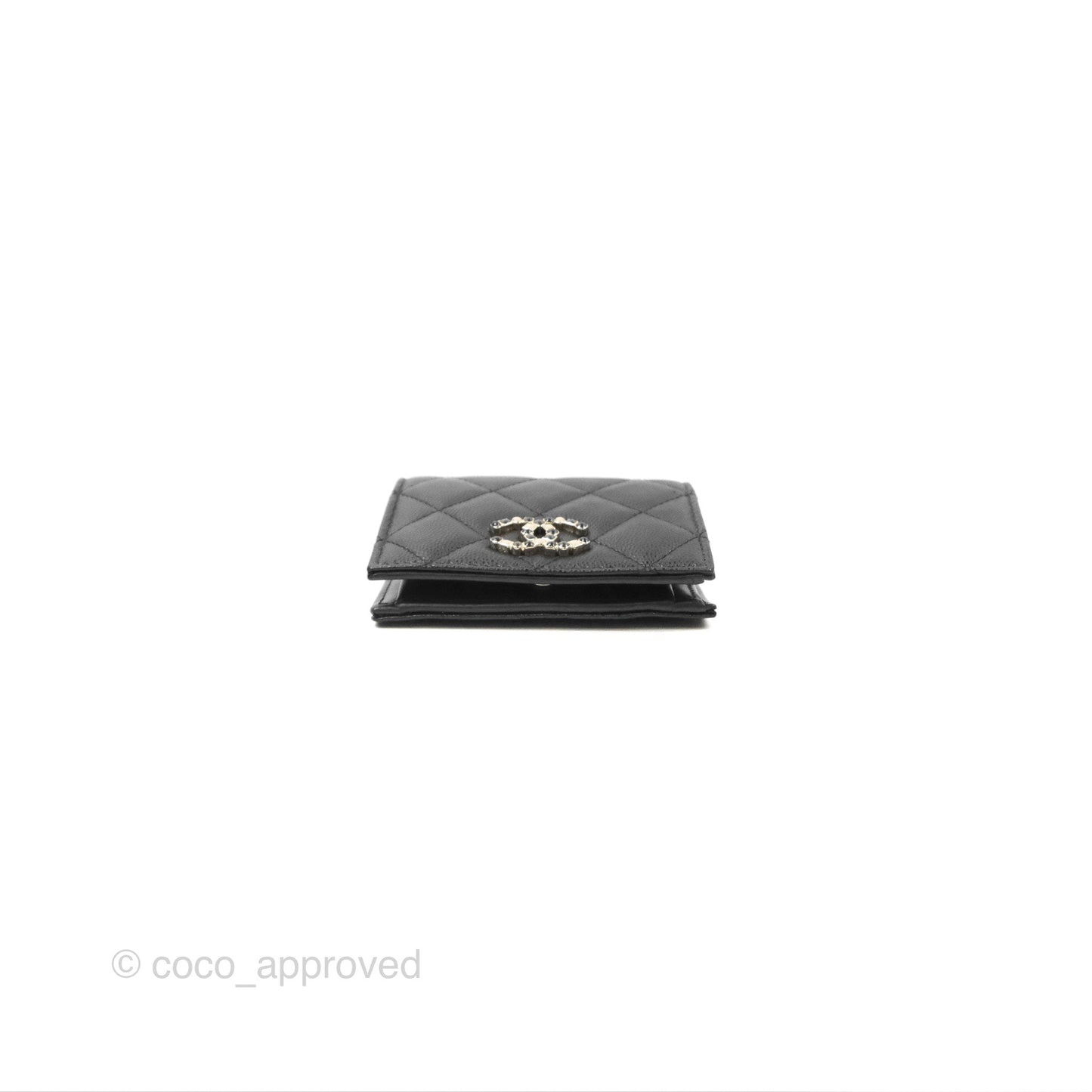 Chanel Small Wallet Black Caviar 23K