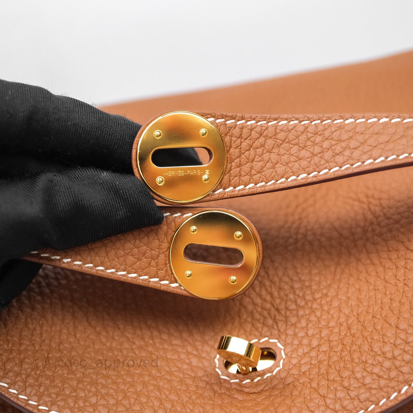Hermès Lindy 30 Gold 37 Clemence Gold Hardware